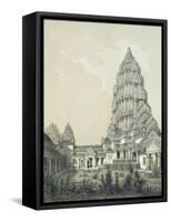 Central Tower and Superior Court of Angkor Wat, 1873-Louis Delaporte-Framed Stretched Canvas