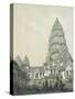 Central Tower and Superior Court of Angkor Wat, 1873-Louis Delaporte-Stretched Canvas