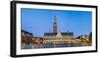 Centrale Bibliotheek (Central Library) on Monseigneur Laduzeplein at night, Leuven, Flemish Brabant-Jason Langley-Framed Photographic Print