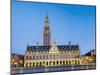 Centrale Bibliotheek (Central Library) on Monseigneur Laduzeplein at night, Leuven, Flemish Brabant-Jason Langley-Mounted Photographic Print