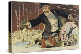 Centralized Wealth Suppressing Business Competition and Spawning Socialists, 1910s-null-Stretched Canvas