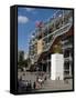 Centre Georges Pompidou, Beaubourg, Paris, France, Europe-Pitamitz Sergio-Framed Stretched Canvas