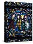 Centre of the Thabor, Stained Glass, Chartres Cathedral, France, 1194-1260-null-Stretched Canvas