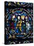 Centre of the Thabor, Stained Glass, Chartres Cathedral, France, 1194-1260-null-Stretched Canvas