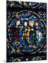 Centre of the Thabor, Stained Glass, Chartres Cathedral, France, 1194-1260-null-Mounted Photographic Print