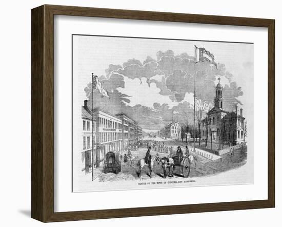 Centre of the Twon of Concord, New Hampshire.-null-Framed Giclee Print