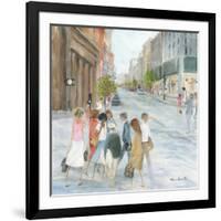 Centre ville-Hélène Léveillée-Framed Art Print