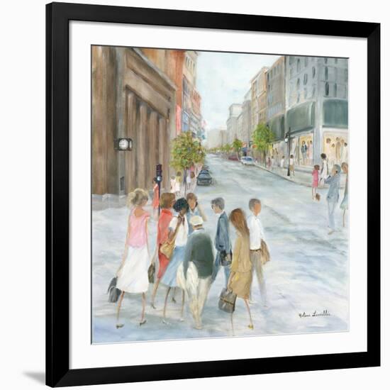 Centre ville-Hélène Léveillée-Framed Art Print