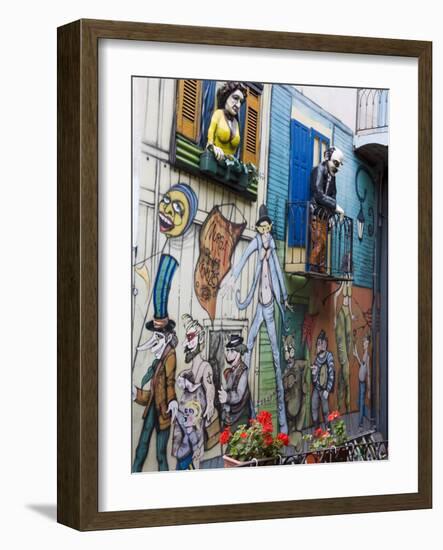 Centro Cultural De Las Artistas, El Caminito Street in La Boca District, Buenos Aires, Argentina-Richard Cummins-Framed Photographic Print