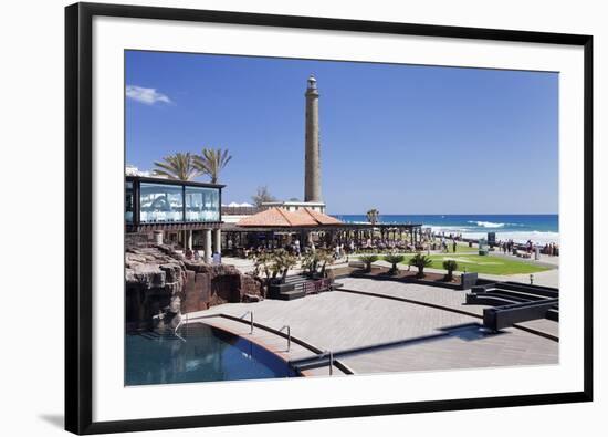 Centro Spa and Lighthouse Faro De Maspalomas-Markus Lange-Framed Photographic Print