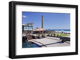 Centro Spa and Lighthouse Faro De Maspalomas-Markus Lange-Framed Photographic Print