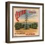 Century Brand - Los Angeles, California - Citrus Crate Label-Lantern Press-Framed Art Print