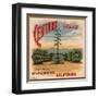 Century Brand - Los Angeles, California - Citrus Crate Label-Lantern Press-Framed Art Print