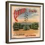 Century Brand - Los Angeles, California - Citrus Crate Label-Lantern Press-Framed Premium Giclee Print