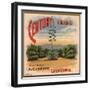 Century Brand - Los Angeles, California - Citrus Crate Label-Lantern Press-Framed Art Print