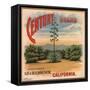 Century Brand - Los Angeles, California - Citrus Crate Label-Lantern Press-Framed Stretched Canvas