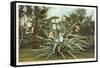 Century Plant with Little Girl Inside-null-Framed Stretched Canvas