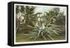 Century Plant with Little Girl Inside-null-Framed Stretched Canvas