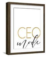 CEO Mode-Anna Quach-Framed Art Print