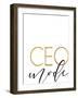 CEO Mode-Anna Quach-Framed Art Print