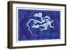 Cepheus, Draco and Milky Way-null-Framed Art Print