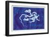 Cepheus, Draco and Milky Way-null-Framed Art Print