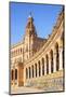 Ceramic alcoves and arches of the Plaza de Espana, Maria Luisa Park, Seville, Spain-Neale Clark-Mounted Photographic Print