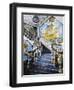 Ceramic and Azulejos Tile Staircase with Scenes from Don Quixote-null-Framed Giclee Print