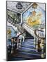 Ceramic and Azulejos Tile Staircase with Scenes from Don Quixote-null-Mounted Giclee Print