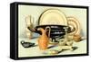 Ceramic Art, Ancient Greek, Cyprian and Etruscan-null-Framed Stretched Canvas