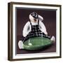 Ceramic Ashtray Decorated with Golf Player Figure, Circa 1920-Roelandt Jacobsz Savery-Framed Giclee Print