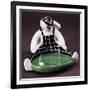 Ceramic Ashtray Decorated with Golf Player Figure, Circa 1920-Roelandt Jacobsz Savery-Framed Giclee Print