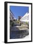 Ceramic Benches by the Water Stairs-Markus Lange-Framed Photographic Print