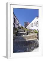 Ceramic Benches by the Water Stairs-Markus Lange-Framed Photographic Print