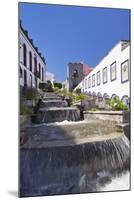 Ceramic Benches by the Water Stairs-Markus Lange-Mounted Photographic Print