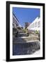 Ceramic Benches by the Water Stairs-Markus Lange-Framed Photographic Print