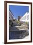 Ceramic Benches by the Water Stairs-Markus Lange-Framed Photographic Print