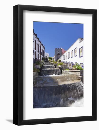 Ceramic Benches by the Water Stairs-Markus Lange-Framed Photographic Print