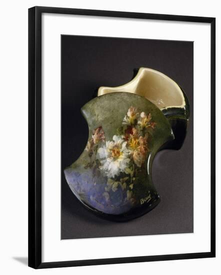 Ceramic Box with Impressionism Style Floral Decoration, before 1914-null-Framed Giclee Print