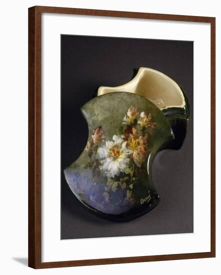 Ceramic Box with Impressionism Style Floral Decoration, before 1914-null-Framed Giclee Print