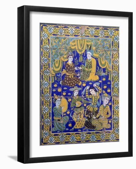 Ceramic Decoration, Terrace of Palais D'Orient Carpet Shop-null-Framed Giclee Print