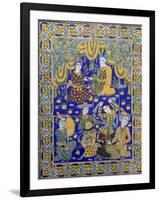 Ceramic Decoration, Terrace of Palais D'Orient Carpet Shop-null-Framed Premium Giclee Print