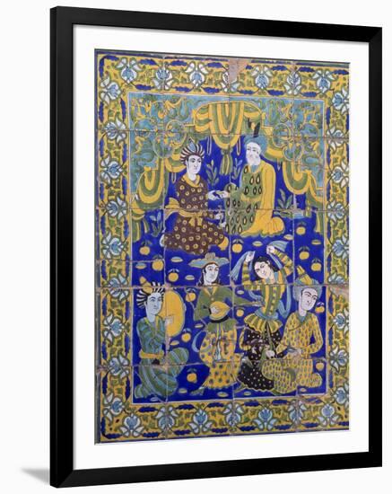 Ceramic Decoration, Terrace of Palais D'Orient Carpet Shop-null-Framed Premium Giclee Print