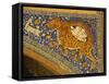 Ceramic Detail, Sher Dor Madressa, Registan Square, Samarkand, Uzbekistan, Central Asia-Upperhall Ltd-Framed Stretched Canvas