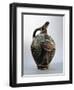 Ceramic Ewer with Oblique Spout Decorated with Spirals and Whorls-null-Framed Giclee Print