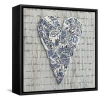 Ceramic Heart 01-Tom Quartermaine-Framed Stretched Canvas