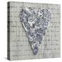 Ceramic Heart 01-Tom Quartermaine-Stretched Canvas