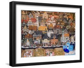 Ceramic Houses, Weihnachtsmarkt (Children's Christmas Market), Nuremberg, Bavaria, Germany, Europe-Ethel Davies-Framed Photographic Print