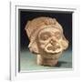 Ceramic Human Head Originating from Rio Iscuande-null-Framed Giclee Print