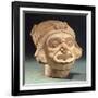 Ceramic Human Head Originating from Rio Iscuande-null-Framed Giclee Print